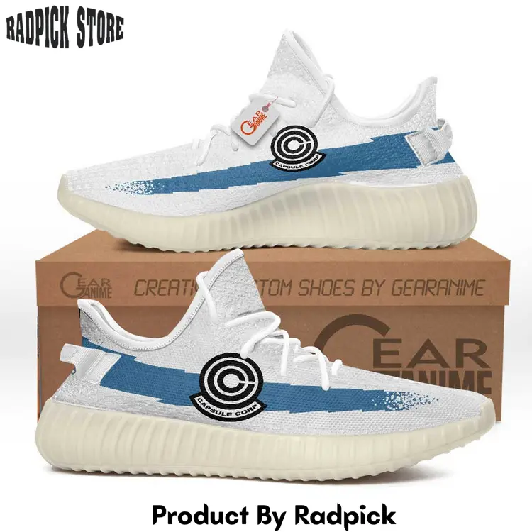 Capsule corp symbol yeezy shoes anime sneakers  rp242424